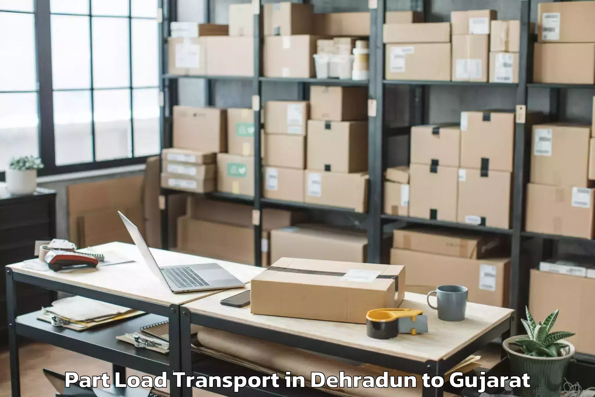 Efficient Dehradun to Bhilad Part Load Transport